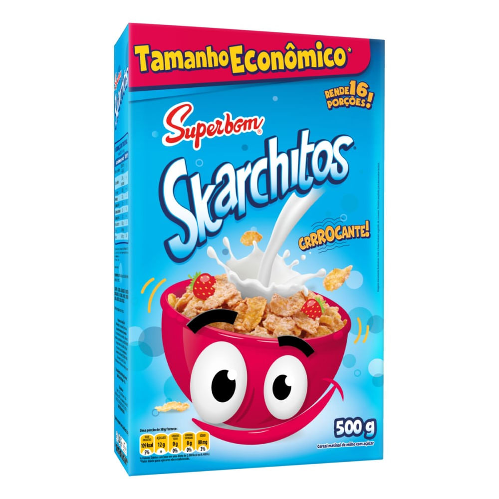 Cereal Matinal Superbom Skarchitos 500g Embalagem Econômica