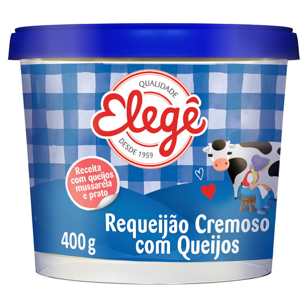Requeijão Cremoso Elegê com Queijos 400g