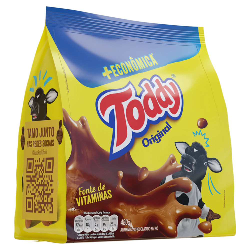 Achocolatado em Pó Toddy Original Pacote 480g + Econômica