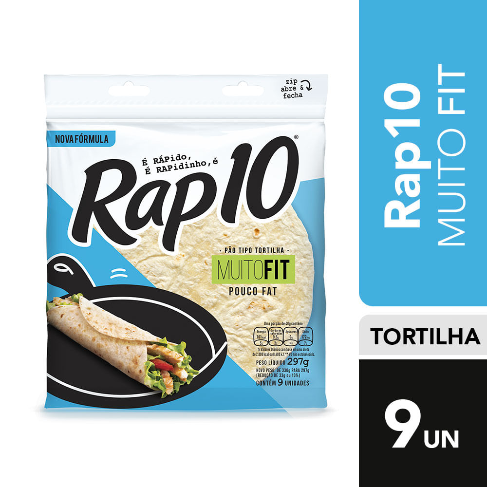 Pão Tortilha Pullman Rap 10 Fit 297g
