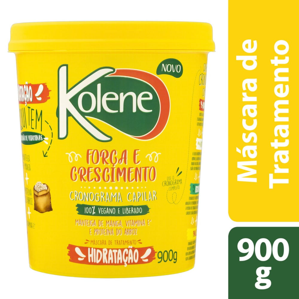 Máscara De Tratamento Kolene Força E Crescimento - Hidratação 900g