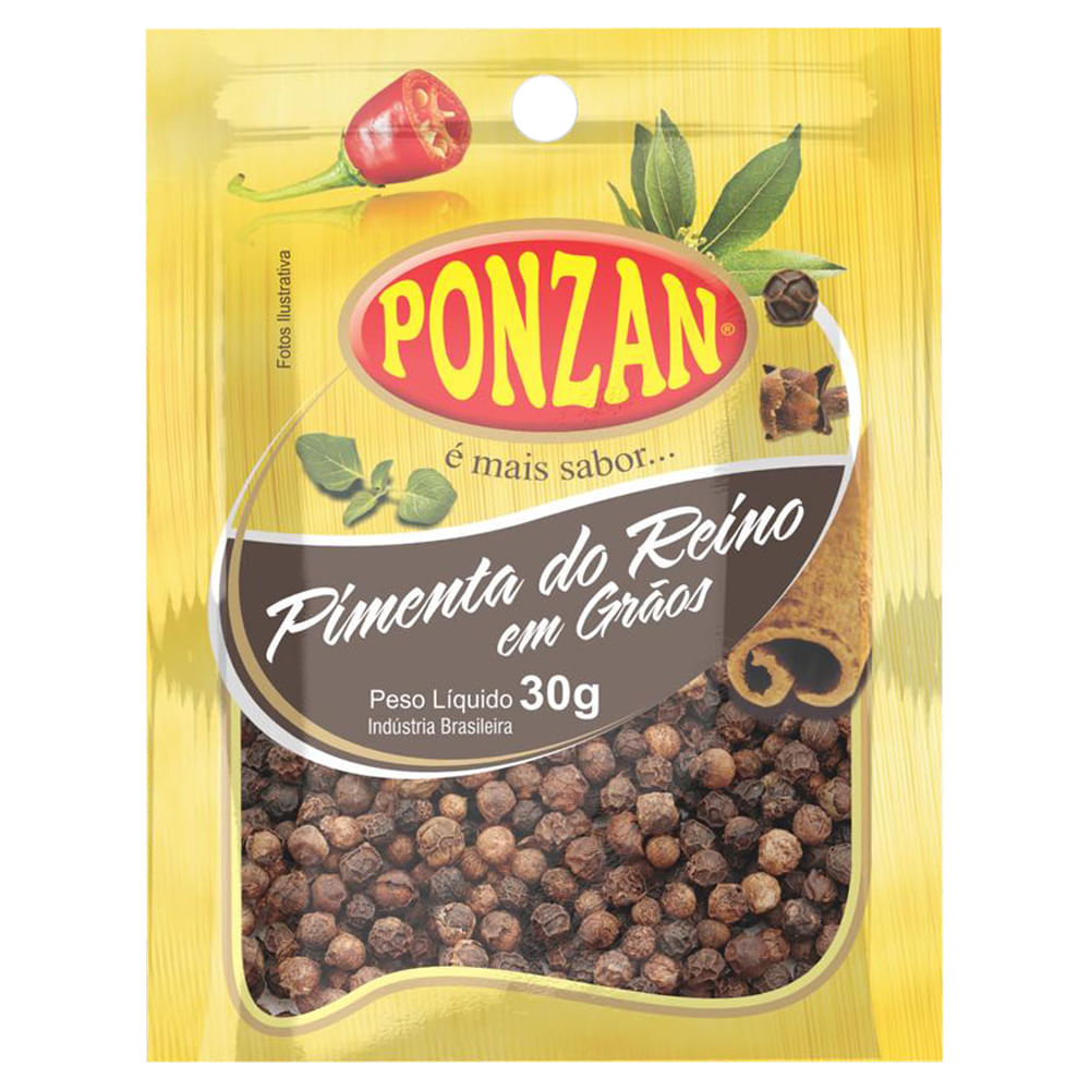 Pimenta do Reino Ponzan Grao 30g