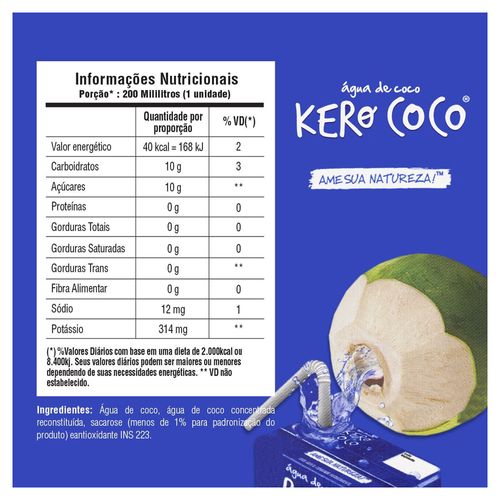 cococo Água de Coco Kerococo 200ml - comper