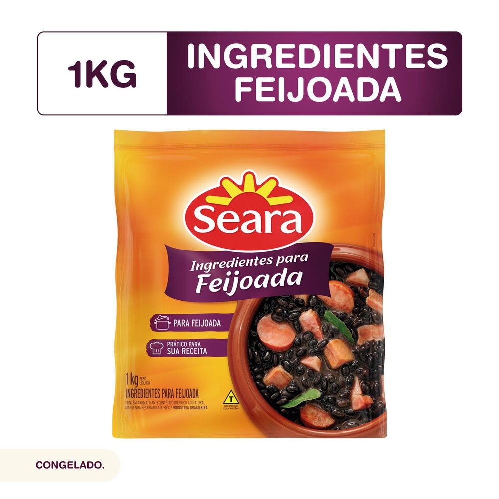 Ingredientes para Feijoada Seara 1kg