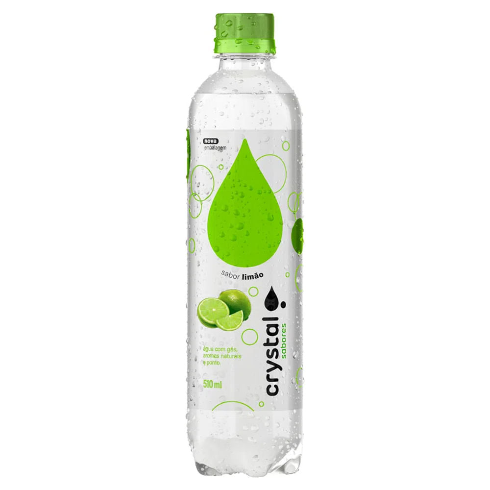 Água Saborizada Crystal Sabores Limão 510ml