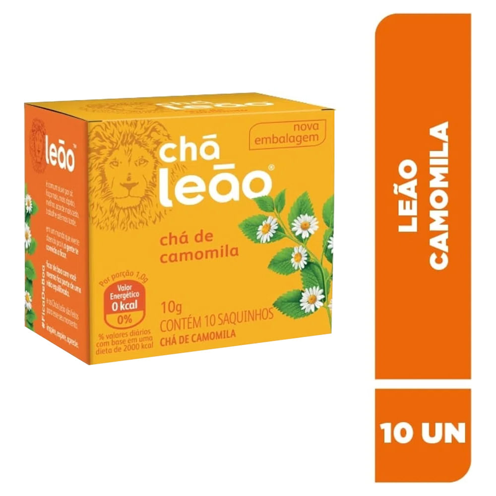 Chá Leão Camomila Com 10 Sachês