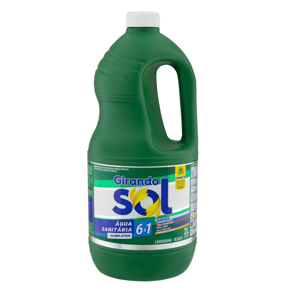 Água Sanitária Girando Sol 2 Litros