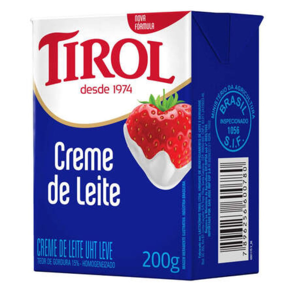 Creme de Leite Tirol Tetra Pak 200g