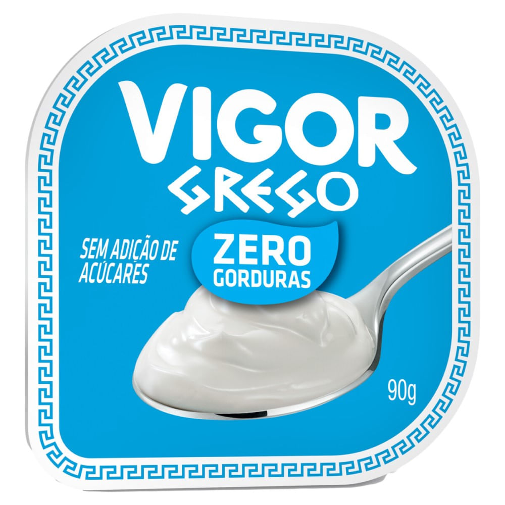 Iogurte Grego Vigor Tradicional Zero Gorduras 90g