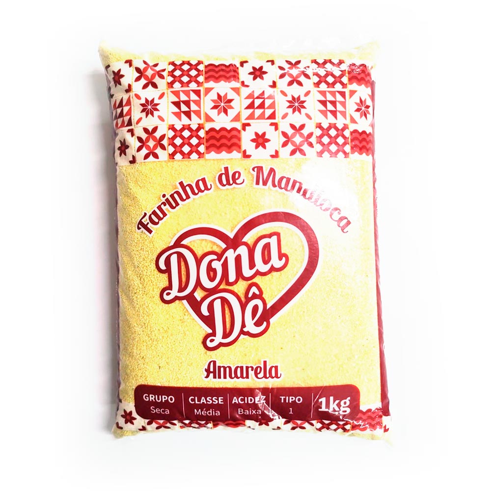 Farinha de Mandioca Dona Dê Amarela 1kg