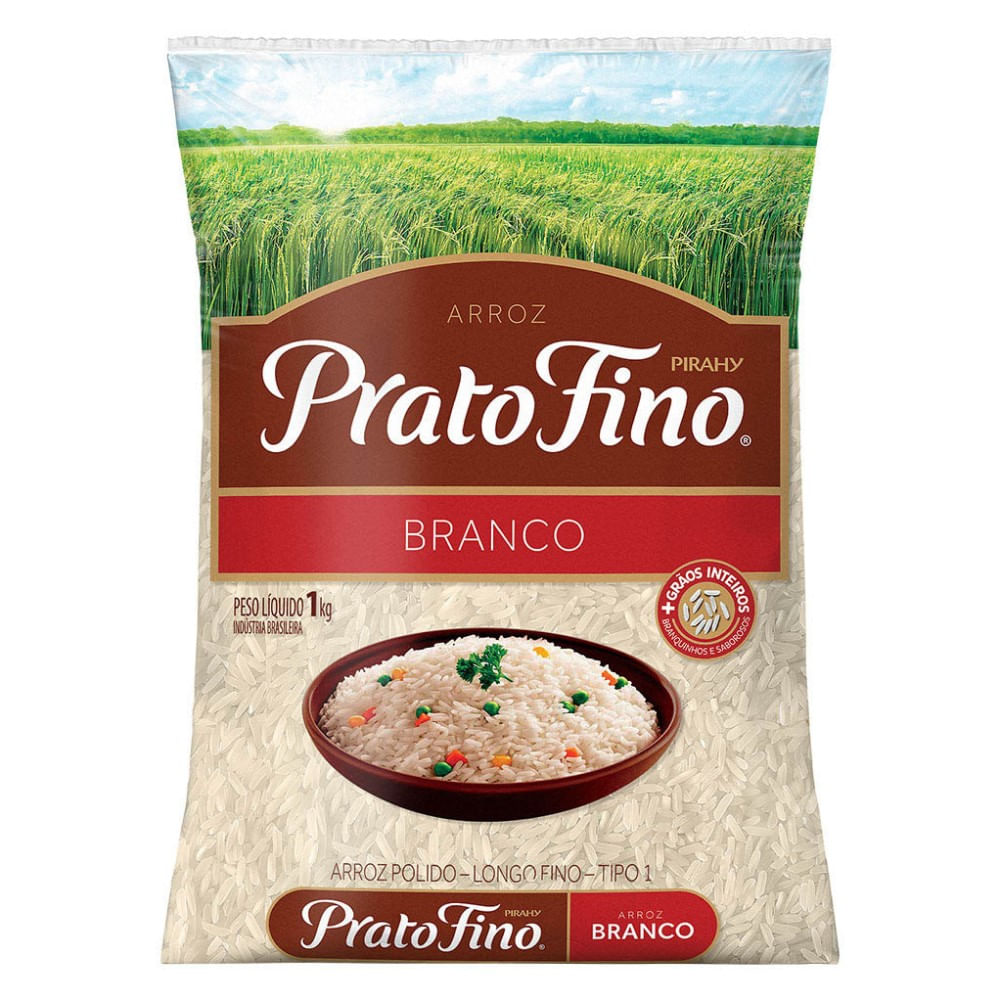 Arroz Branco Prato Fino 1 kg