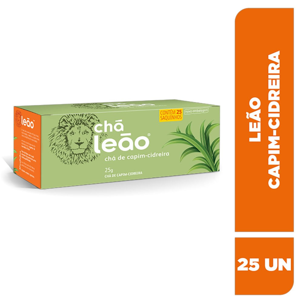 Chá Leão Capim Cidreira 25g Com 25 Sachês