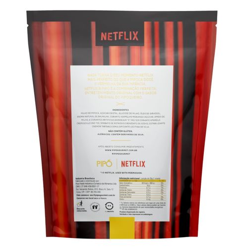 Pipoca Pronta Pipó Gourmet Netflix Original 80g - comper
