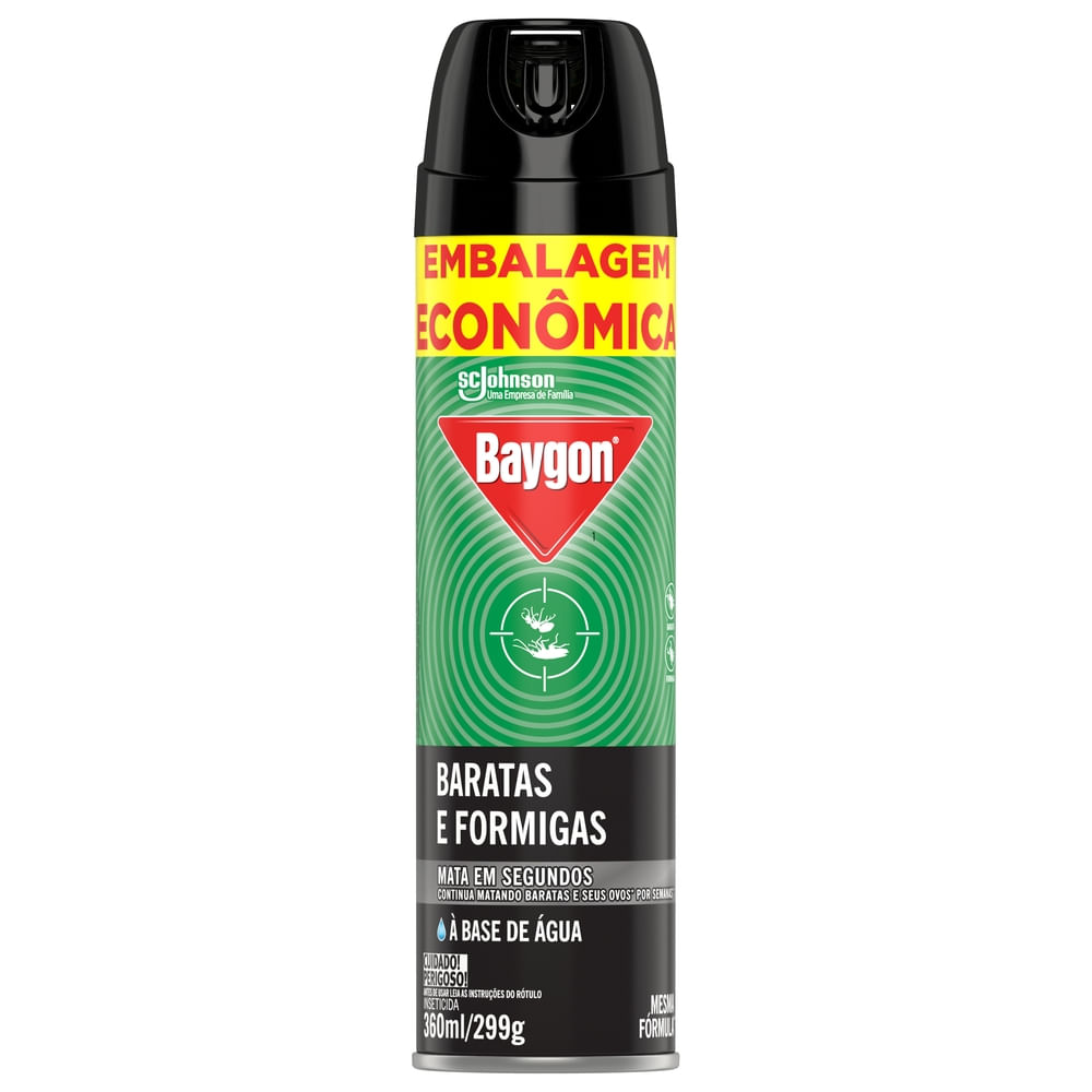 Inseticida Aerossol Baygon Baratas e Formigas 360ml