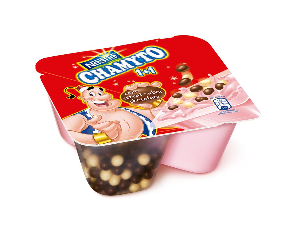 Iogurte Chamyto Morango com Cereais de Chocolate 130g