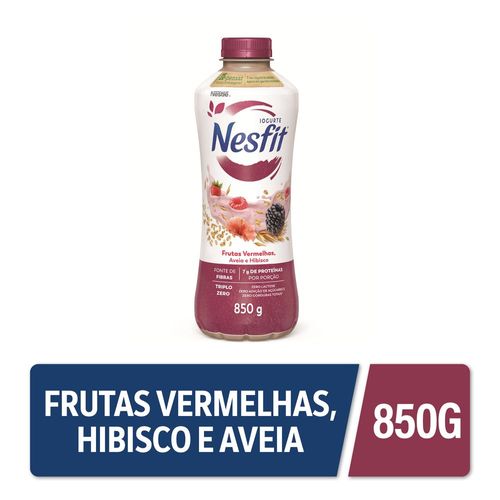 Iogurte Nestlé Nesfit Zero Lactose Frutas Vermelhas, Aveia e