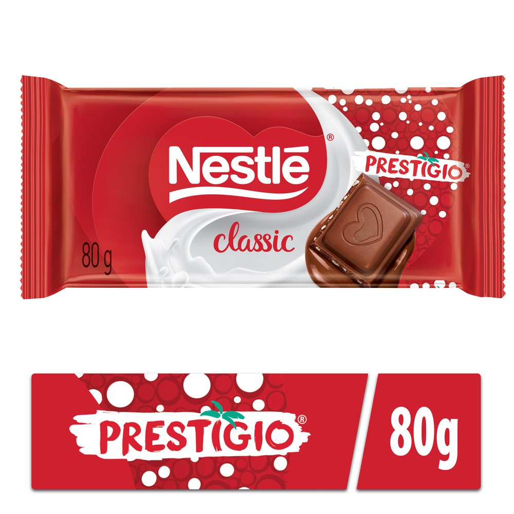 Chocolate Nestlé Classic Prestígio ao Leite 80g