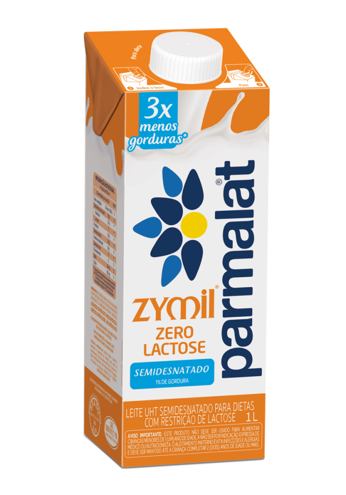 Leite Parmalat Zymil Zero Lactose Semidesnatado 1 Litro