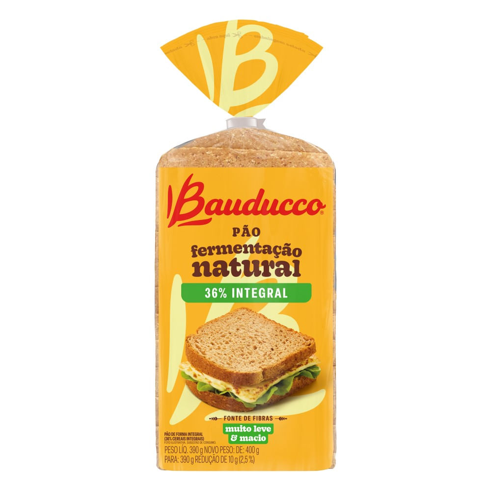 Pão de Forma Bauducco Integral 390g
