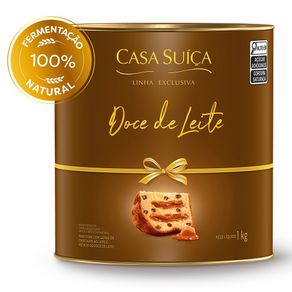 Panettone Casa Suíça Doce de Leite Lata 1kg - comper