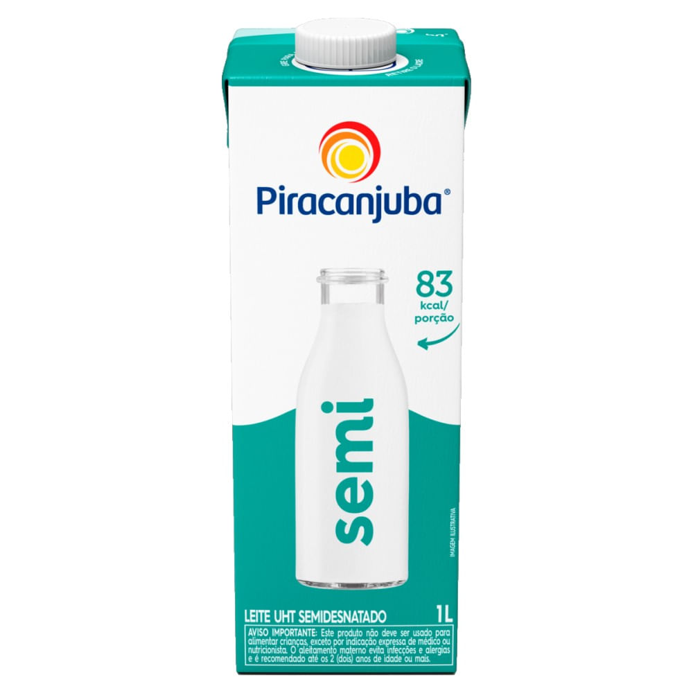 Leite Piracanjuba Semidesnatado 1 Litro