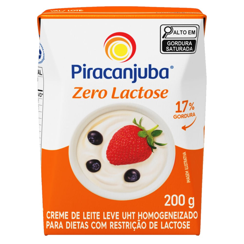 Creme de Leite Piracanjuba Zero Lactose 200g