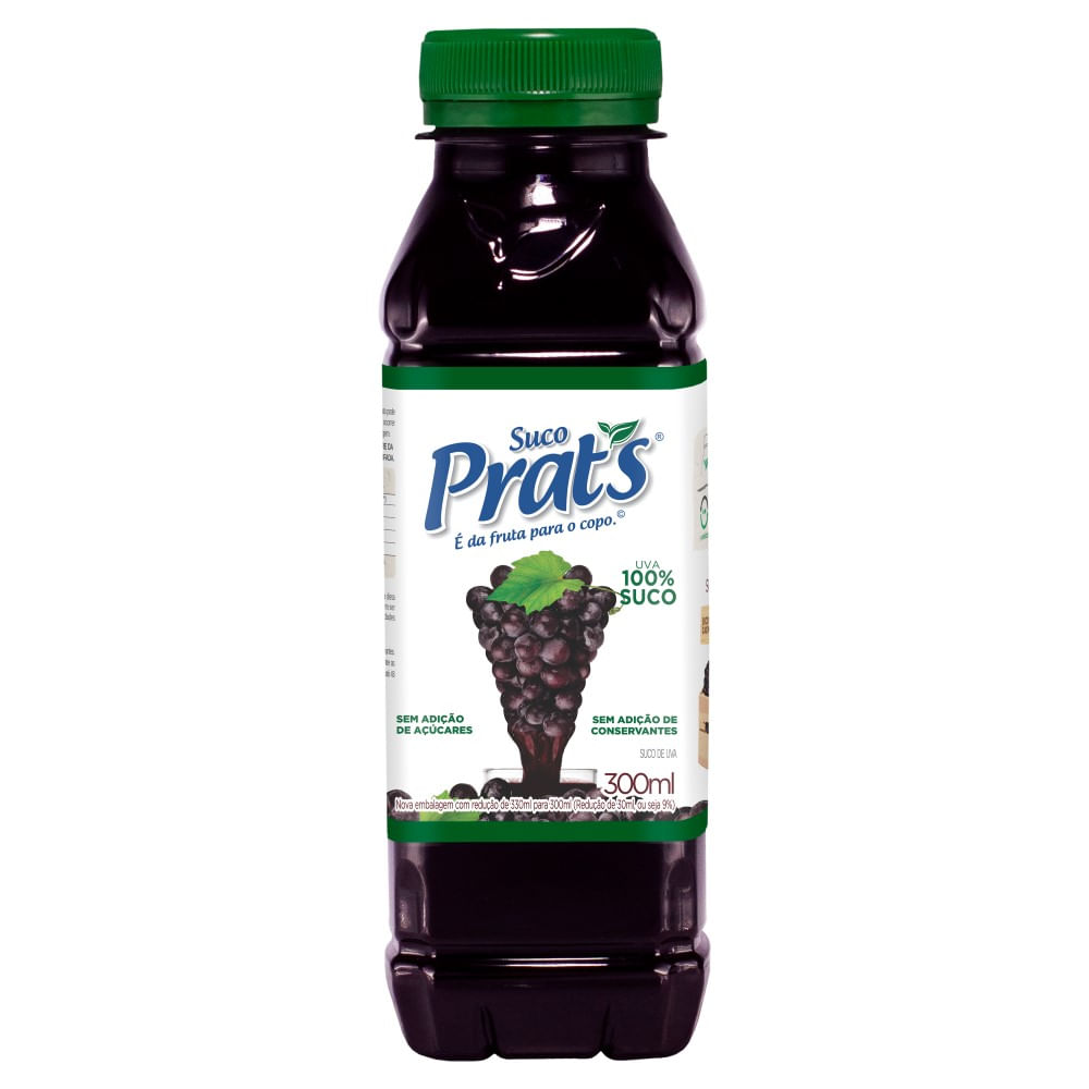 Suco Prat's Uva Garrafa 300ml