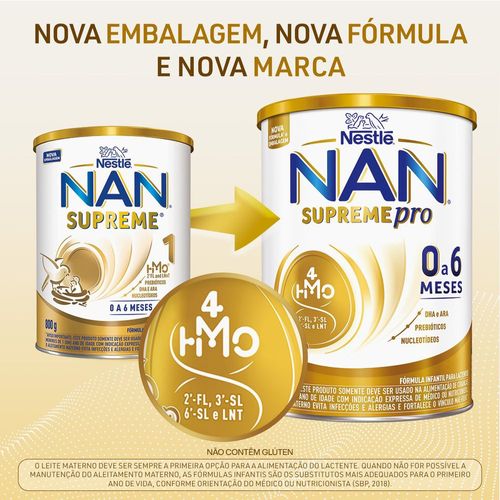 Fórmula Infantil Nan Supreme 1 800g - comper