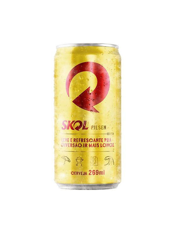 Cerveja Skol Pilsen Lata 269ml