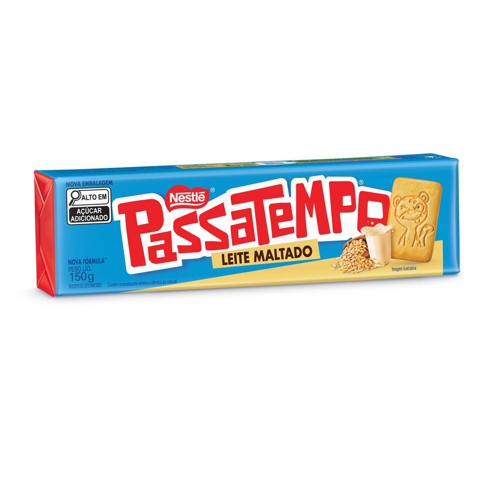 Biscoito Nestlé Passatempo Leite Maltado 150g Comper 0218