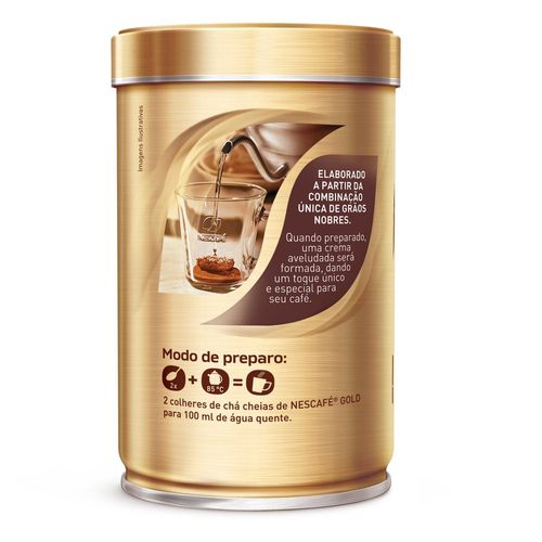 Café Solúvel Nescafé Gold Espresso Equilibrado Intensidade 8 Lata