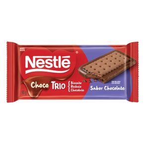 Biscoito Recheado Nestlé Chocotrio Chocolate 90g