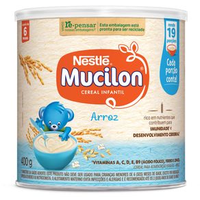 Cereal Infantil Mucilon Nestlé Arroz 400g