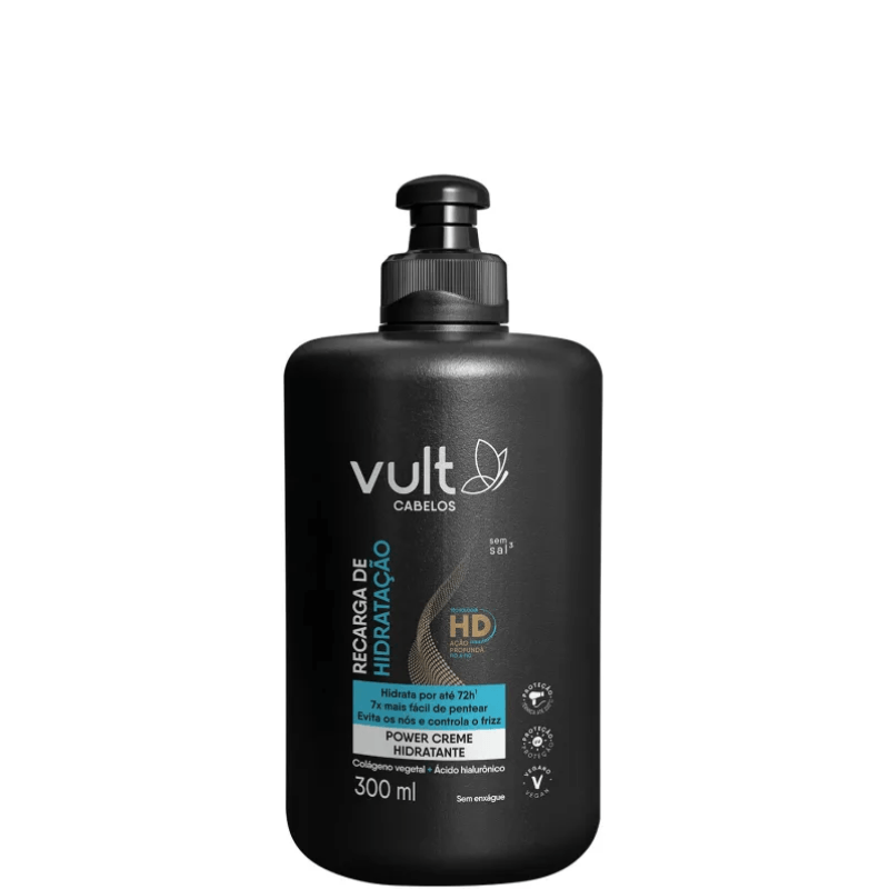 Creme para Pentear Vult Cabelos Recarga de Hidratação Frasco 300ml