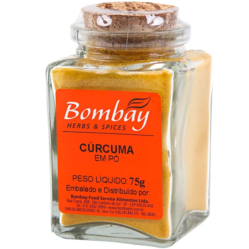 Cúrcuma em Pó Bombay Vidro 75g