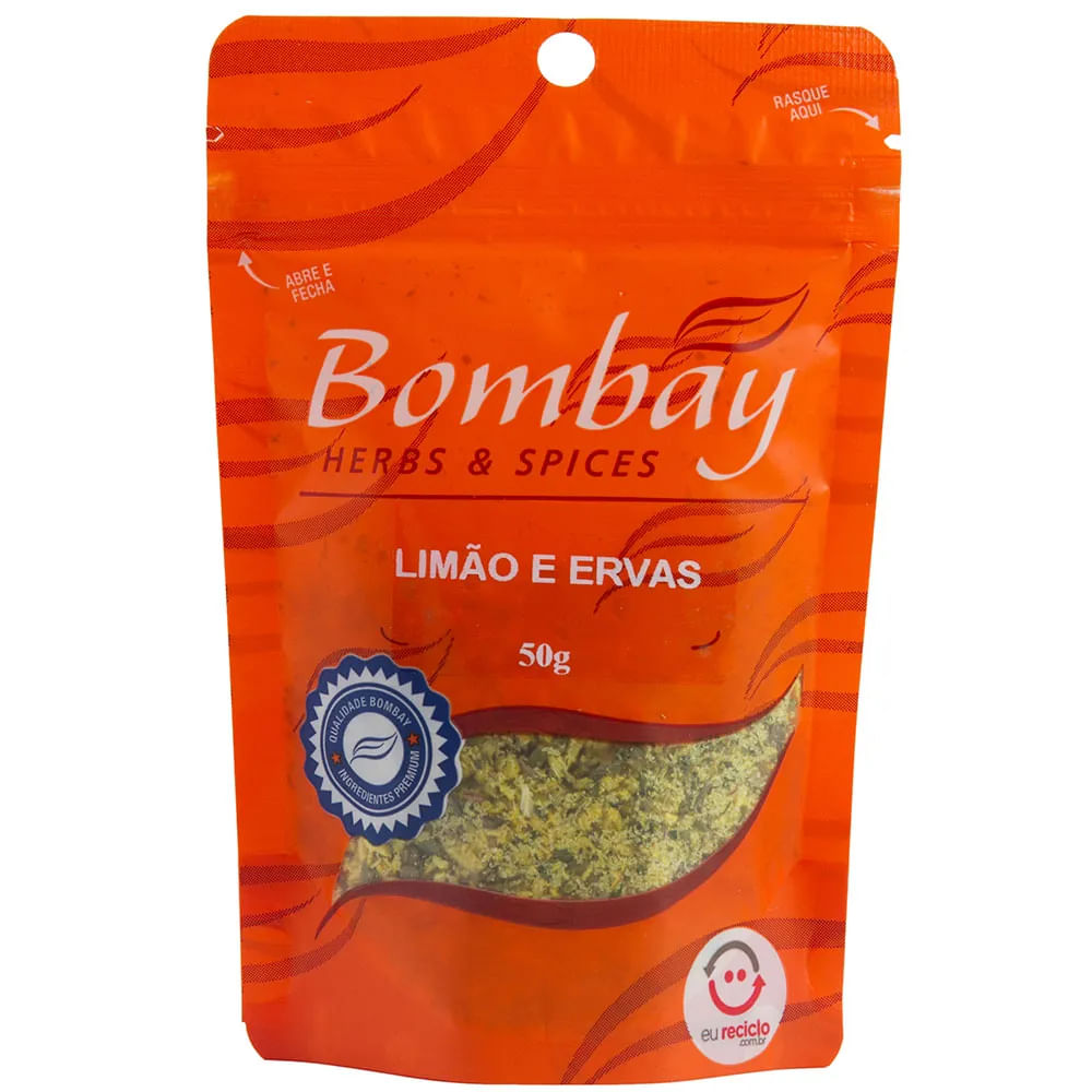 Limão e Ervas Finas Bombay Pouch 50g