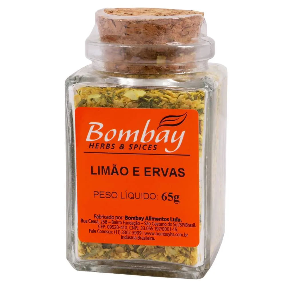 Limão e Ervas Finas Bombay Vidro 75g