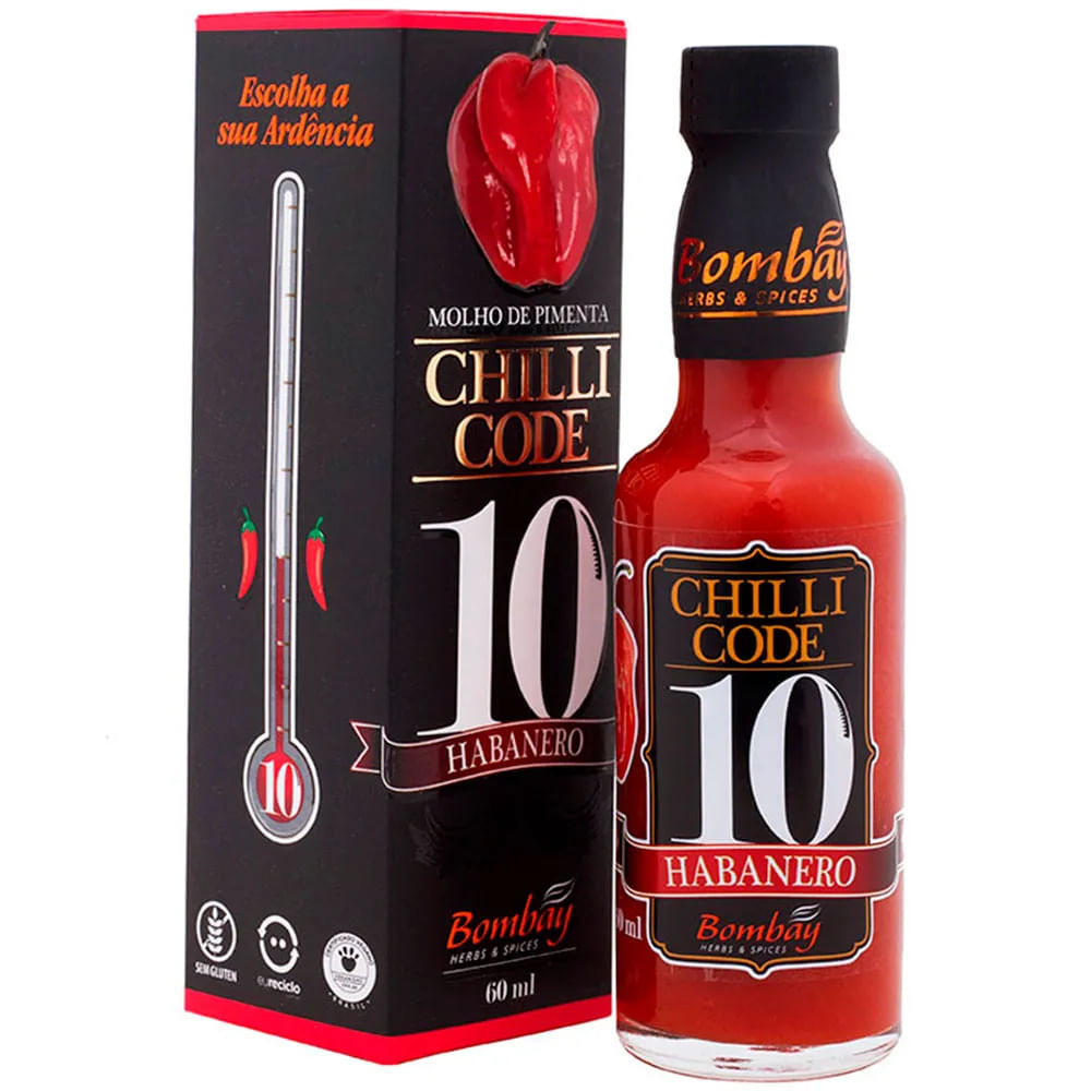 Molho de Pimenta Chilli Code 10 Habanero Bombay 235g