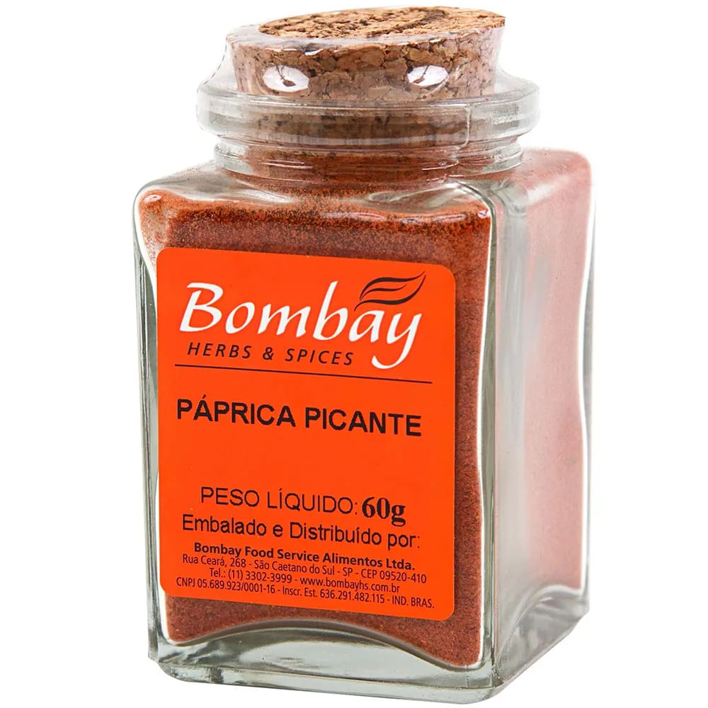 Páprica Picante Bombay Vidro 60g