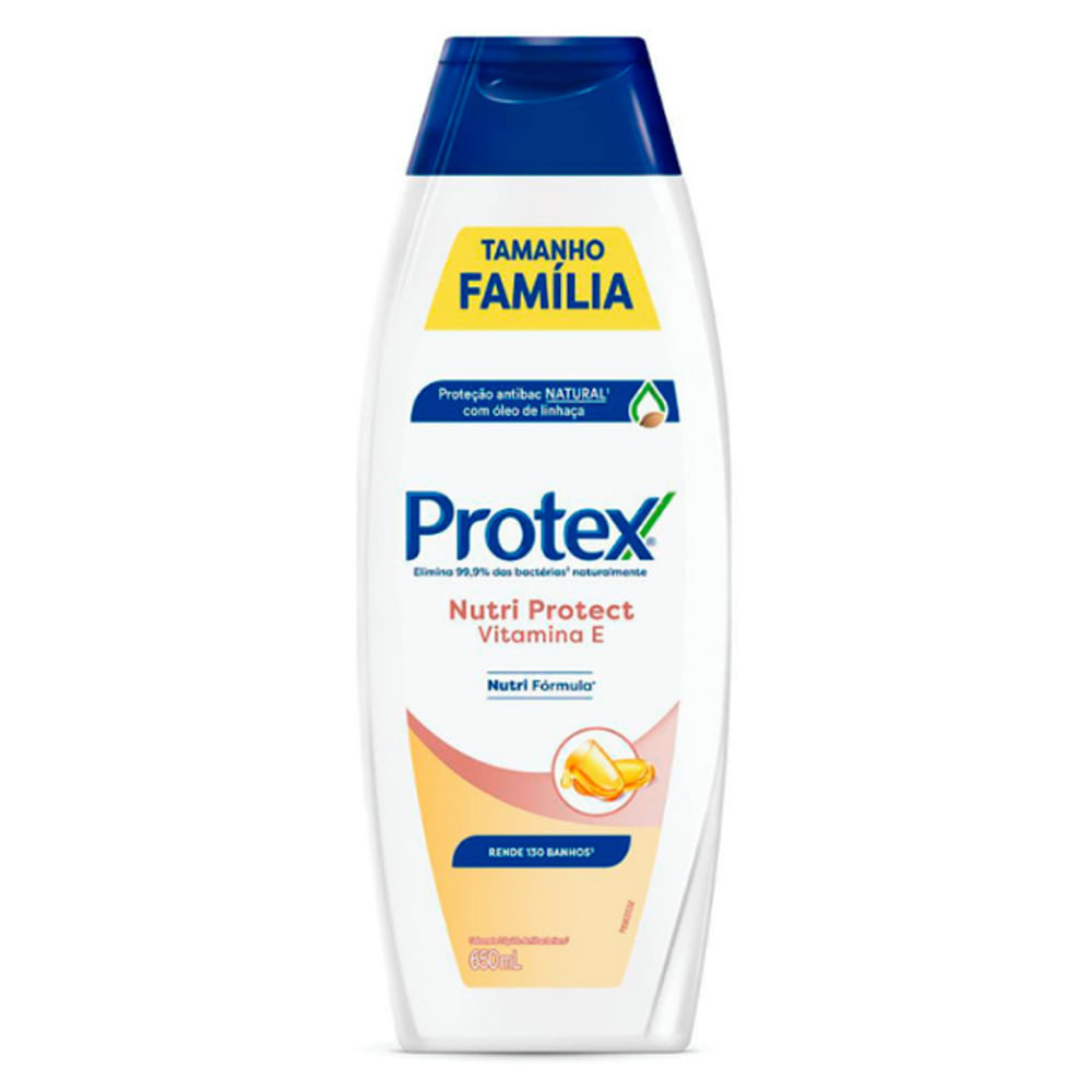 Sabonete Líquido Antibacteriano Protex Nutri Protect Vitamina E 650ml