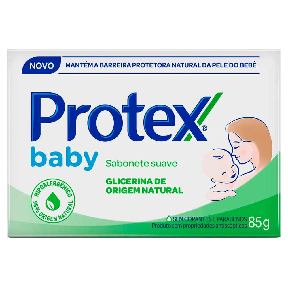 Sabonete em Barra Infantil Protex Baby Suave 85g