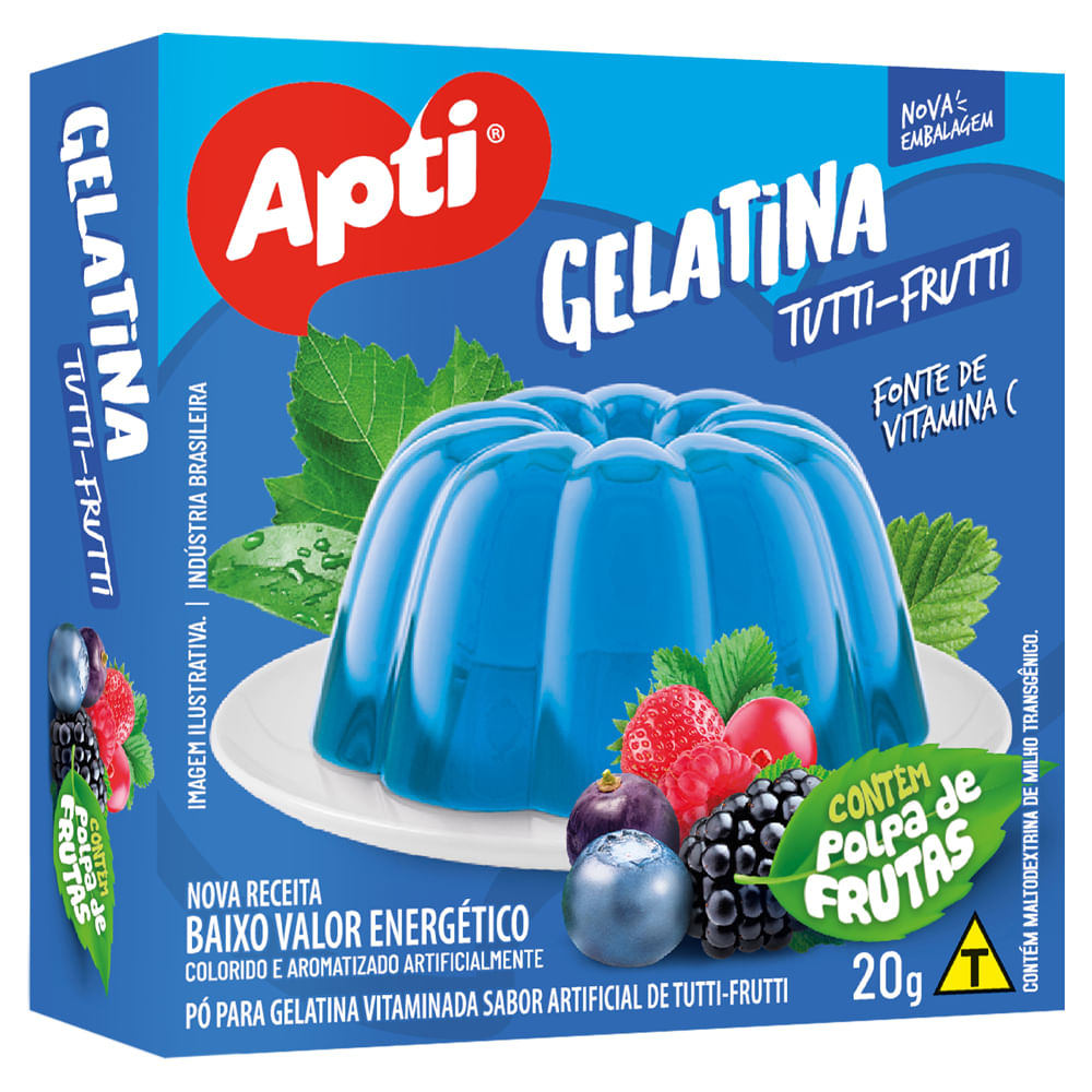 Gelatina Apti Tutti-Frutti 20g