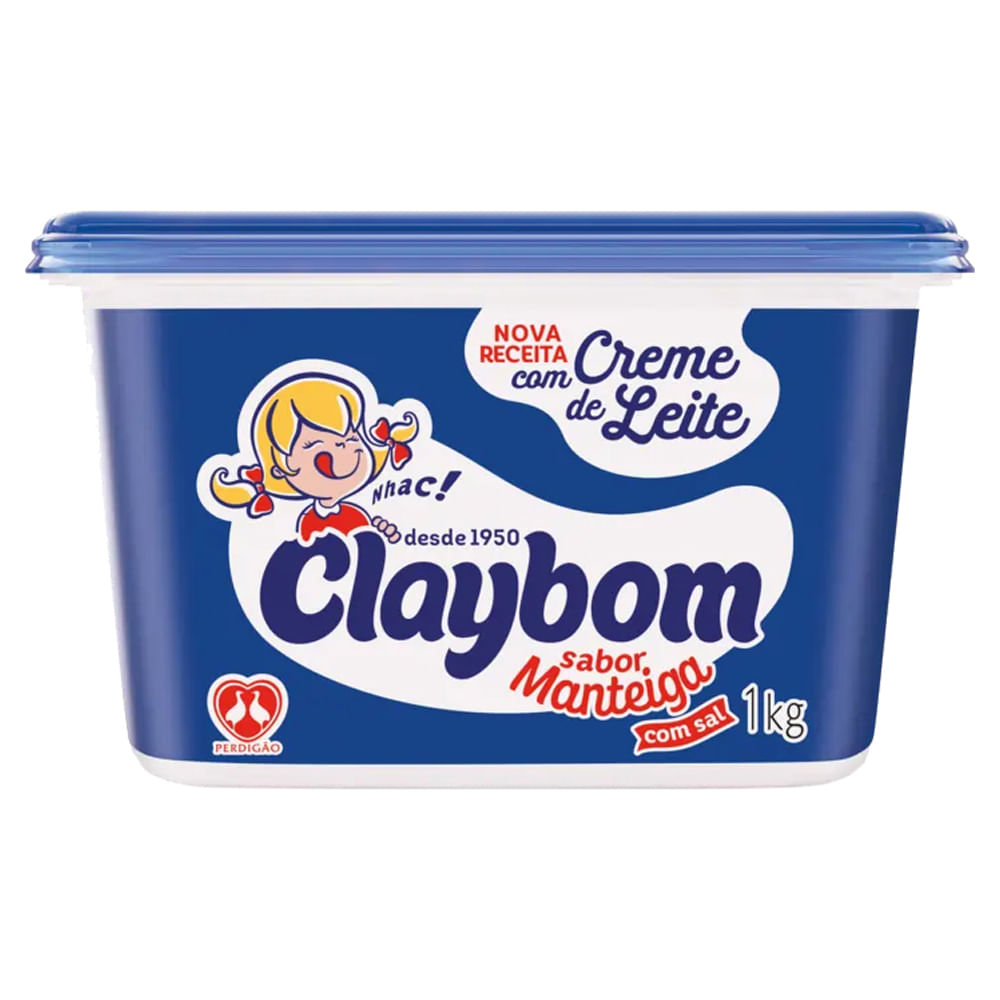 Margarina Claybom Manteiga com Sal 1kg