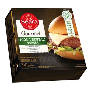 Hambúrguer de Soja Seara Gourmet 100%Vegetal Sabor Carne 310g