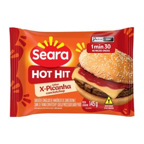 Sanduíche Congelado Seara Hot Hit Picanha 145g Sanduíche Congelado Seara Hot Hit Picanha 145g