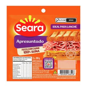 Apresuntado Seara Fatiado 180g