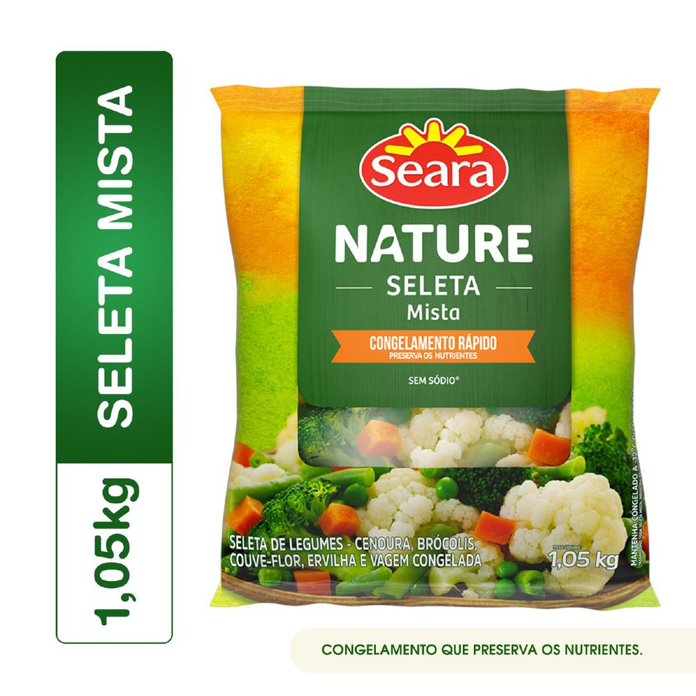 Seleta Mista Seara Nature Congelada 1,05kg
