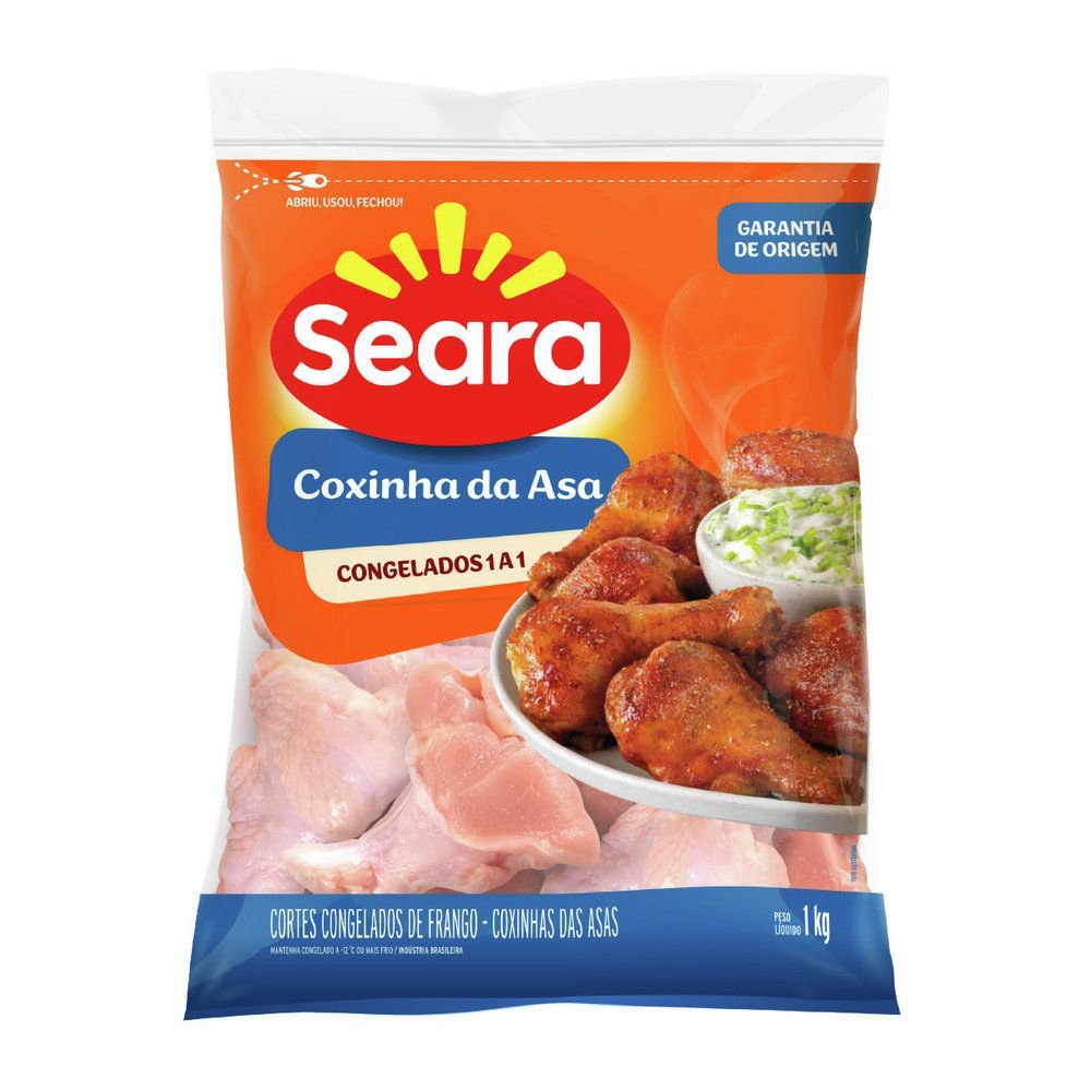 Coxinha da Asa de Frango Seara Congelados e Soltinhos IQF 1kg