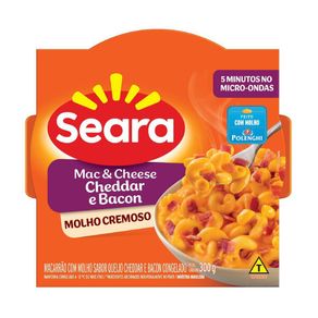 Macarrão Congelado Seara Mac & Cheese Cheedar e Bacon 300g