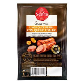 Linguiça de Pernil Seara Gourmet com Queijo Coalho 500g Linguiça de Pernil Seara Gourmet com Queijo Coalho 500g
